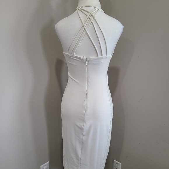 BEBEWHITE MIDI DRESS SIZE SMALL - Picture 4 of 5